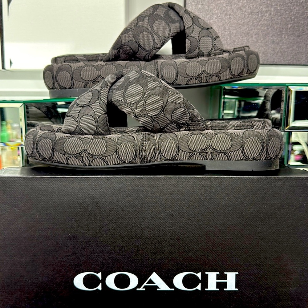 Coach Penelope Jacquard Platform Sandals